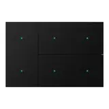 GVS CHTKA-06/W.1.21 Wippenset für WALTZ TOUCH+ PAD 4-fach, Aluminium | schwarz