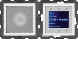 BERKER 30808989 UP-Radio-Set S.1/B.3/B.7 DAB+, Mono, Bluetooth | polarweiß glänzend