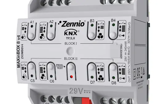 ZENNIO ZIOMB8V4 KNX-Universalaktor MAXinBOX 16 A 8-fach, Secure