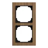 BUSCH-JAEGER 1722-4086 Abdeckrahmen art linear 2-fach | walnuss