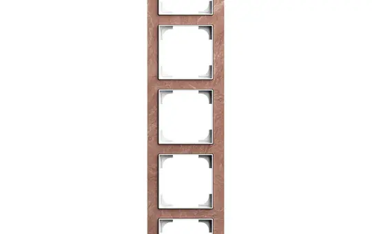 BUSCH-JAEGER 1725-4097 Abdeckrahmen art linear 5-fach | schiefer terra rosso