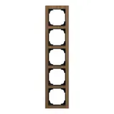 BUSCH-JAEGER 1725-4086 Abdeckrahmen art linear 5-fach | walnuss