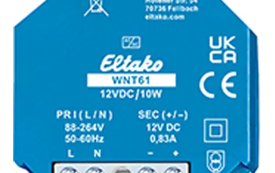 ELTAKO WNT61-12VDC/10W Weitbereichs-Schaltnetzteil UP 12 V