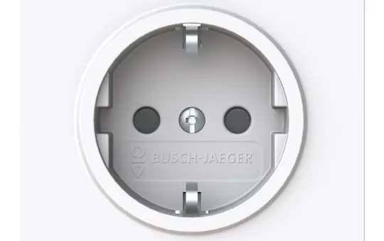 BUSCH-JAEGER 20 EUCB-44G SCHUKO-Steckdose art linear Berührungsschutz | studioweiß glänzend