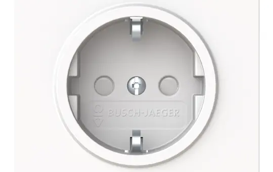 BUSCH-JAEGER 20 EUCB-44M SCHUKO-Steckdose art linear Berührungsschutz | studioweiß matt