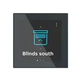 BUSCH-JAEGER 2TMA310010B0004 KNX/f@h-Touchpanel Room Touch Standard | schwarz glas | 4 Zoll