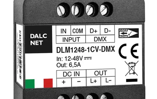 DALCNET DLM1248-1CV-DMX DMX-LED-Dimmaktor CV 1-fach, 6,5 A, UP