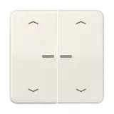 JUNG BTCD17102P beschr. Tastsensor HOME Serie CD 2-fach, Pfeile | weiß