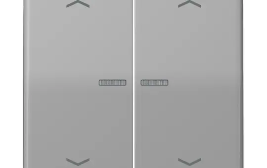 JUNG BTCD17102PGR beschr. Tastsensor HOME Serie CD 2-fach, Pfeile | grau