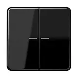 JUNG BTCD17102SW Tastsensor HOME Serie CD 2-fach | schwarz