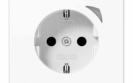 JUNG BTLS1521SEWW SCHUKO-Steckdose JUNG HOME Serie LS Strommessfunktion, Berührungsschutz | alpinweiß