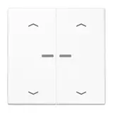 JUNG BTLS17102PWW beschr. Tastsensor JUNG HOME Serie LS 2-fach, Pfeile | alpinweiß
