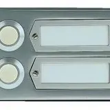 GROTHE 55531 Etagenplatte 2-fach, einreihig | silber eloxiert