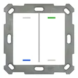MDT BE-TAL55T2.01 KNX-Tastsensor Light 55 m. Temperaturs. 2-fach, neutral | reinweiß glänzend