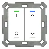 MDT BE-TAL55T2.D1 KNX-Tastsensor Light 55 m. Temperaturs. 2-fach, IO Pfeile | reinweiß glänzend