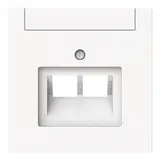 BUSCH-JAEGER 1803-02-44M Netzwerkabdeckung art linear 2-fach | studioweiß matt