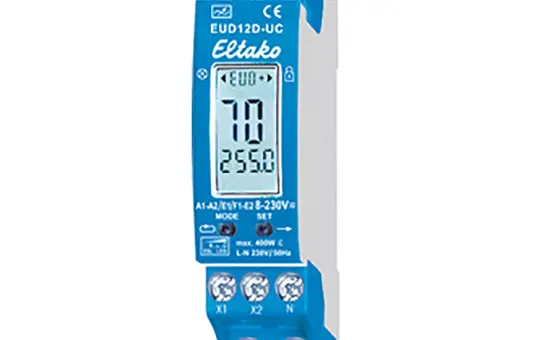 ELTAKO EUD12D-UC Dimmschalter REG RLC, LED, 400 W, 230 V, Display