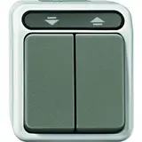 MERTEN MEG3755-8029 Jalousie-Wipptaster AQUASTAR 2-fach | lichtgrau