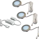 HERA 61056938002 Einbauleuchte FR 55 LED 3000 K, 3er-Set | edelstahl-optik