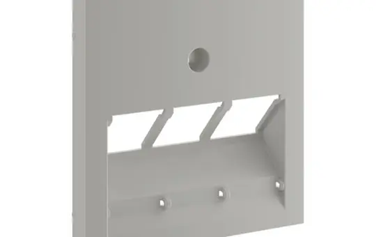 HAGER GZUAE3ALAN Zentralscheibe UAE 3-fach | aluminium
