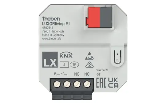 THEBEN LUXORliving E1 Heizungsaktor UP 1-fach, Elektroheizung, 16 A