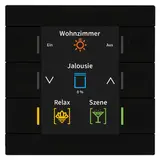 MDT BE-TAS8606.02 KNX-Tastsensor Smart 86 Standard | schwarz matt