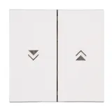 KOPP 490388008 beschr. Wippe HK07 2-fach, Jalousie | reinweiß