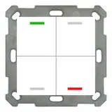 MDT BE-TAL5504.01 KNX-Tastsensor Light 55 4-fach, neutral | reinweiß glänzend