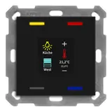 MDT BE-TAS55T406.01 KNX-Tastsensor Smart 55 Temp.-/Feuchtsensor | schwarz matt