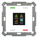 MDT BE-TAS55T4.01 KNX-Tastsensor Smart 55 Temp.-/Feuchtsensor | reinweiß glänzend