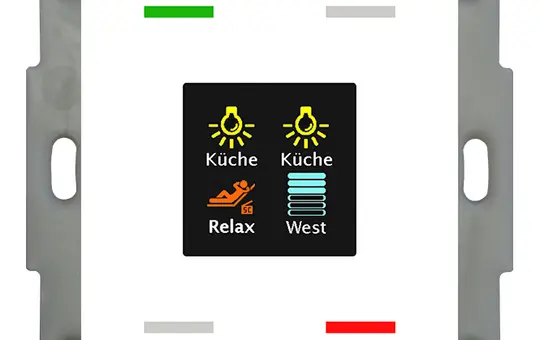 MDT BE-TAS55T4.01 KNX-Tastsensor Smart 55 Temp.-/Feuchtsensor | reinweiß glänzend