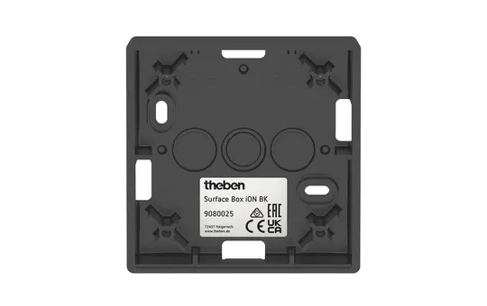 THEBEN Surface Box iON BK Aufputzgehäuse schwarz
