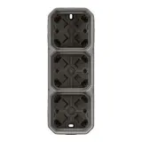 LEGRAND 069680L Aufputzgehäuse Plexo New 3-fach | grau