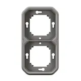 LEGRAND 069683L Abdeckrahmen Plexo New 2-fach | grau