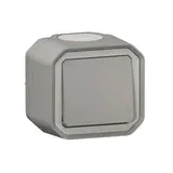 LEGRAND 069711L Aufputz-Wippschalter Plexo New Wechselschalter | grau