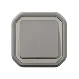 LEGRAND 069815L Wipptaster Plexo New 2-fach | grau
