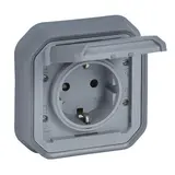 LEGRAND 069833L SCHUKO-Steckdose Plexo New 1-fach, ohne Krallen | grau
