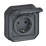 LEGRAND 069859L SCHUKO-Steckdose Plexo New 1-fach, ohne Krallen | anthrazit