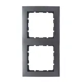 BERKER 10129949 Abdeckrahmen S.1 2-fach | anthrazit matt softtouch