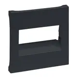 LEGRAND 765454 Datendosenabdeckung SEANO 1- und 2-fach | anthrazit lackiert