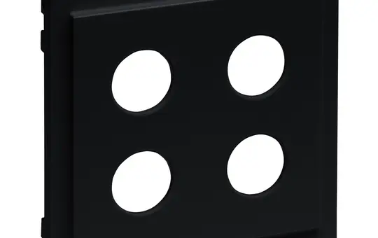 LEGRAND 765379 Lautsprecherabdeckung SEANO 2-fach | schwarz lackiert