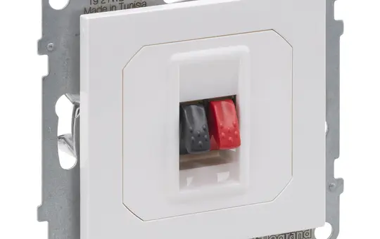 LEGRAND 765176 Lautsprecher-Anschlussdose SEANO 1-fach | ultraweiß
