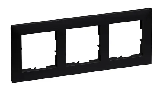 LEGRAND 765373 Rahmen SEANO 3-fach | schwarz lackiert