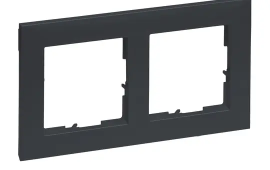 LEGRAND 765472 Rahmen SEANO 2-fach | anthrazit lackiert