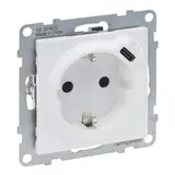 LEGRAND 765126 SCHUKO-Steckdose SEANO USB-C/C, Berührungsschutz | ultraweiß