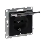 LEGRAND 765323 SCHUKO-Steckdose SEANO mit Klappdeckel, IP21 | schwarz lackiert