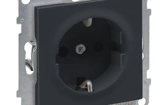 LEGRAND 765420 SCHUKO-Steckdose SEANO Berührungsschutz | anthrazit lackiert
