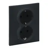 LEGRAND 765425 SCHUKO-Steckdose SEANO 2-fach | anthrazit lackiert