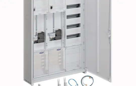 HAGER ZB335C25LS Komplettschrank 3 Felder, 2 ZP/VF-5rh, APZ, NRM | 1100 mm