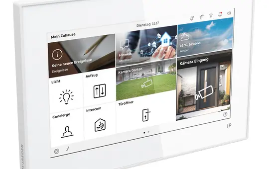 BUSCH-JAEGER H8249-1W-03 Touchpanel IP Lite Welcome IP LAN/Wi-Fi | weiß | 7 Zoll